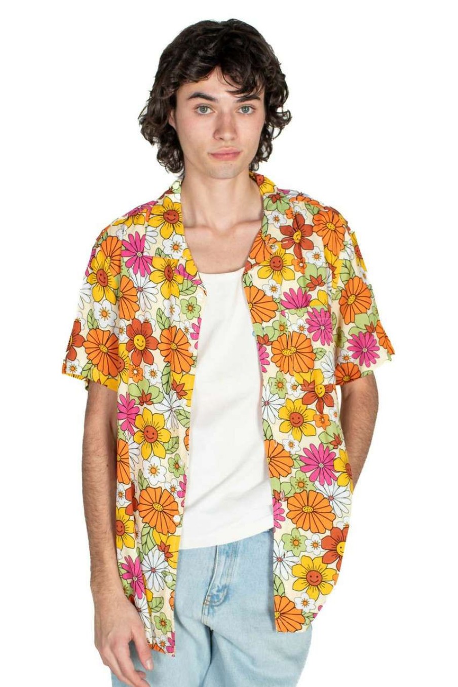 Men * | Limited Edition Groovy Garden Button Up Shirt